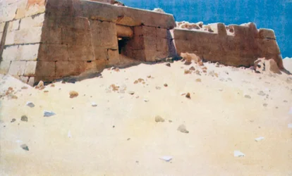 Mastaba unterhalb der zweiten Pyramide