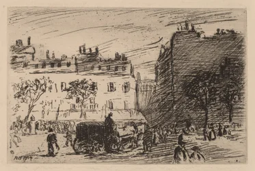 Pariser Straßenszene