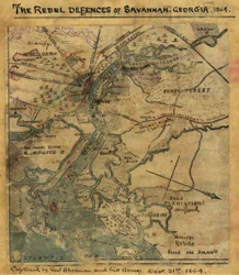 Angriff auf Ft. Pulaski Savannah, Georgia, April 1862