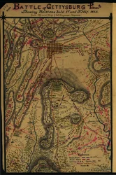 Schlacht von Gettysburg, Penna. Positionen am 1. und 3. Juli 1863