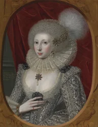 Porträt einer Frau, möglicherweise Elizabeth Pope (ca. 1585; lebend 1624)