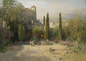 Gartenpartie aus dem Etschtal
