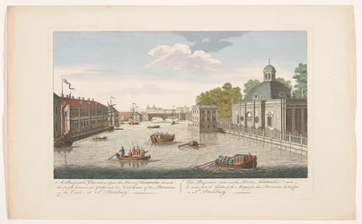 Ansicht des Flusses Fontanka in Sankt Petersburg von der Nordseite