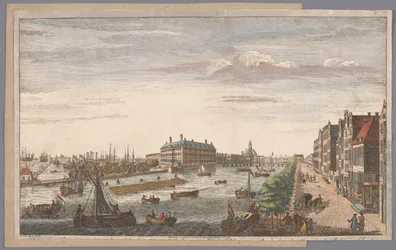 Ansicht des Admiralitätsmagazins in Amsterdam