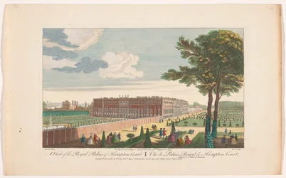 Ansicht des Hampton Court Palace in London (Serie: London)