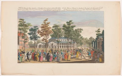 Ansicht der Rotunde in den Ranelagh Gardens in London mit einem Maskenball anlässlich des Geburtstags des Prinzen von Wales am 24. Mai 1751