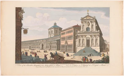 Ansicht der Kirche Santo Spirito in Sassia in Rom