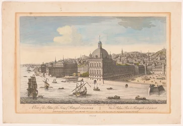 Ansicht des Königspalastes in Lissabon