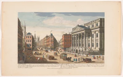 Ansicht des Mansion House in London