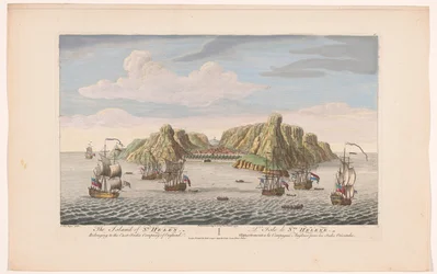 Ansicht der Insel St. Helena