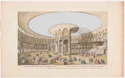Ansicht des Inneren der Rotunde in den Ranelagh Gardens in London