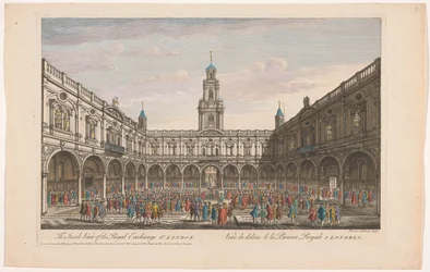 Blick auf das Innere der Royal Exchange in London