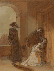 Feste, als Sir Topas, spricht Malvolio an