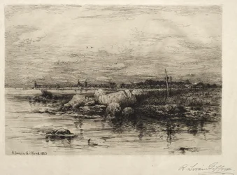 Mündung des Apponaganasett-Flusses, 1883