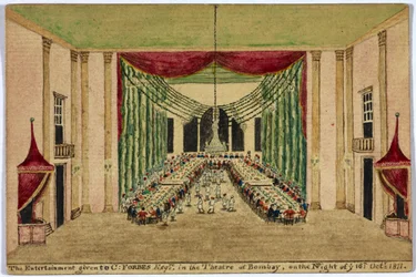 Die Unterhaltung, die Herrn C. Forbes im Theater in Bombay in der Nacht des 16. Oktober 1811 gegeben wurde.