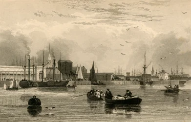 Liverpool, vom Mersey aus, Nr. III..., ca. 1830