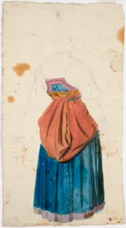 Frau in Nationaltracht