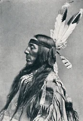 Profilansicht eines Sioux