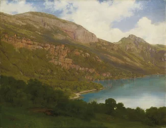 Blick vom Rigi über den Vierwaldstättersee, 1857