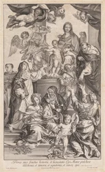 Jungfrau und Kind mit Heiligen, um 1720-1730