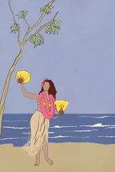 Hula-Mädchen