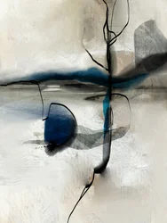 Abstrakter blauer Horizont