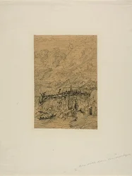 Stadt in den Bergen