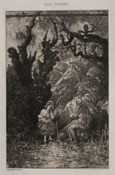 Der Tod und die junge Mutter, 1861
