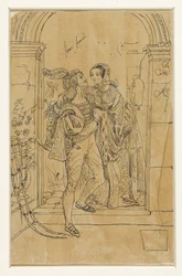 Romeo und Julia in Kostümen des 15. Jahrhunderts
