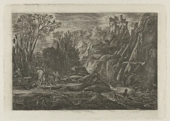 Reiter und Tod in der Landschaft