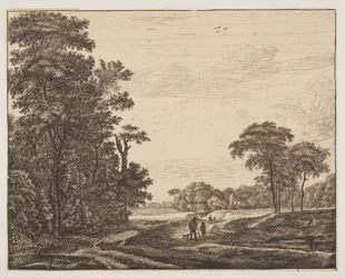 Platte 2, aus Sechs Ansichten im Wald von Den Haag