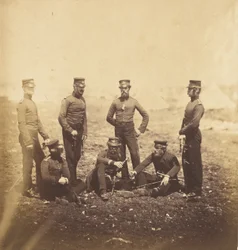 Offiziere der 68. Leichten Infanterie.
