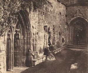 Die Kreuzgänge, Tintern Abbey, 1854