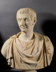 Büste des Kaisers Nerva (Marcus Cocceius Nerva) (26-98 n. Chr.), Paris, Louvre