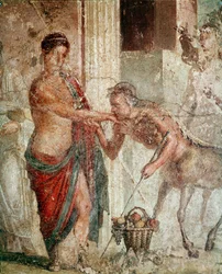 Zentaur während der Hochzeit von Pelops und Hippodamia (Fresko)