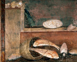 Fische und Spargel