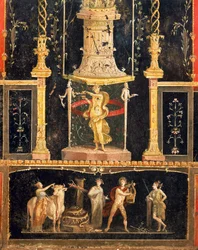 Fresko in der Halle des Amor im Haus der Vettii, Pompeji