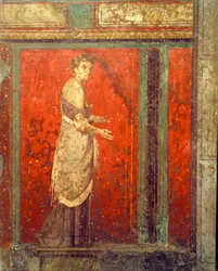 Einweihungsriten des Dionysoskults, Fresko aus der Villa Dei Mysteri
