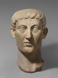 Marmorporträtkopf des Kaisers Konstantin I., ca. 325-370 n. Chr. (Marmor)