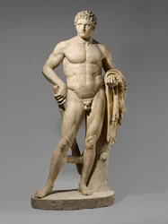 Marmorstatue eines jugendlichen Herkules, 69-96 n. Chr.