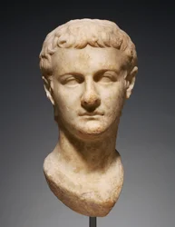 Porträtkopf des Caligula, um 40 n. Chr.