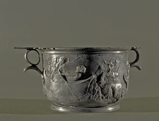 Silberner Skyphos, 2. Jahrhundert v. Chr.