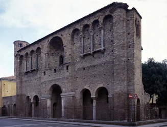 Der Palast von Kaiser Theoderich dem Großen (455 - 526) in Ravenna