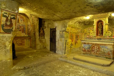 Ansicht der Katakomben der Heiligen Agatha in Rabat, Malta