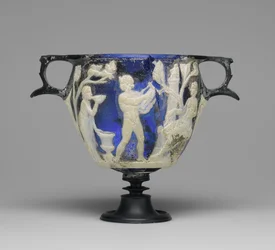 Skyphos aus Kameoglas, ca. 1 n. Chr.