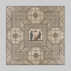 Mosaikboden mit ägyptisierender Szene, ca. 130-150 n. Chr.