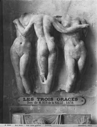 Die drei Grazien, römische Kopie eines hellenistischen griechischen Originals aus dem 2. Jahrhundert v. Chr. (Marmor)