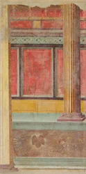 Wandmalerei aus einer Villa in Boscoreale, ca. 50-40 v. Chr.