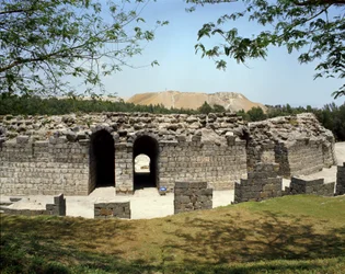 Ansicht des römischen Theaters von Scythopolis, 2. Jahrhundert v. Chr. - 4. Jahrhundert n. Chr.