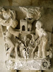 Kapelle der Kathedrale Saint Lazarus von Autun. Romanische Kunst des 13. Jahrhunderts. Autun, Saône und Loire, Burgund, Frankreich.